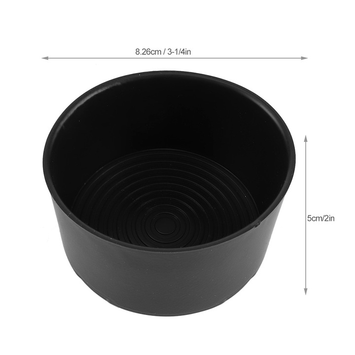 Jormftte autós pohártartó, gumi, fekete, 8.26x5cm, Dodge RAM 1500/2500/3500 2009-2016