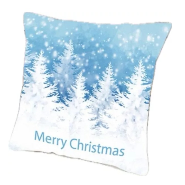 Fata de perna decorativa, model de iarna, set de 4 bucati