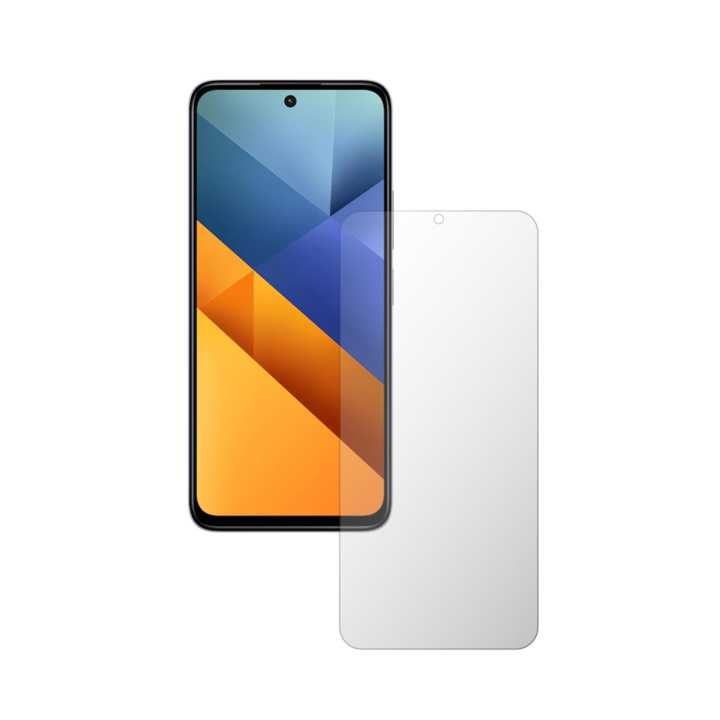 Folie24 протектор за екран, за Xiaomi Poco M6 4G, 1X матов с пълно покритие на дисплея, залепващ, гъвкав със саморегенерация