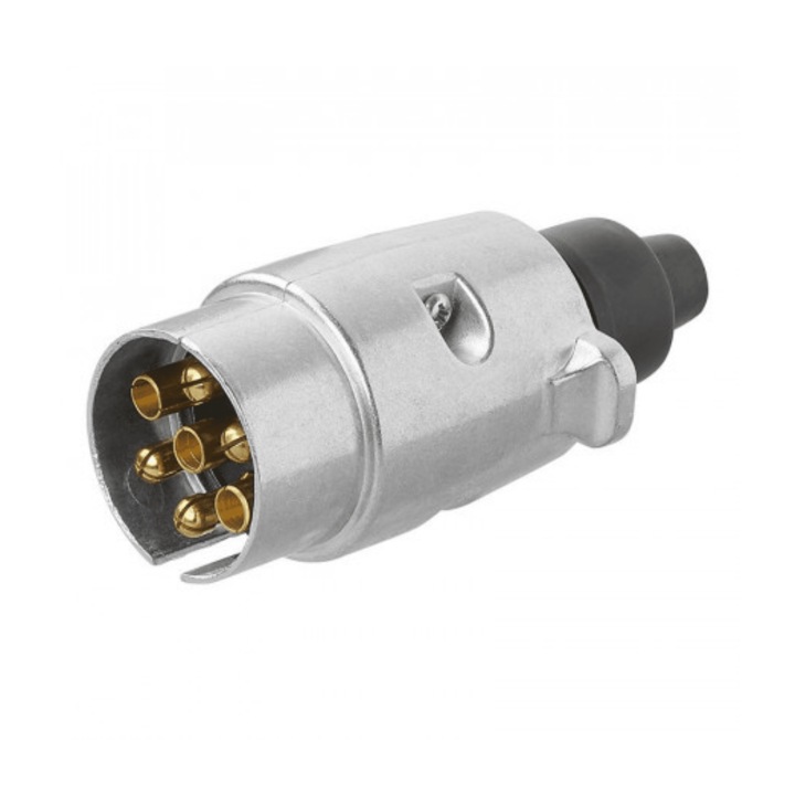 Stecher remorca 7 pini, 12V, metalic, Carmax