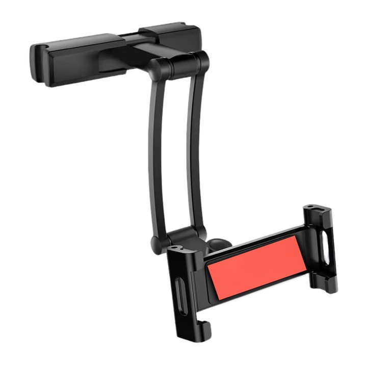 Suport pentru Tableta/Telefon montat pe tetiera, 4.7”-12.9”, Robust, Fiabil, Reglabil, Rotire 360°, Ideal pentru Copii si Adulti