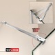 Paravan dus walk-in Aqua Roy ® Inox, model Relax alb, feronerie full inox, sticla 8mm mata, securizata, anticalcar, 120x195 cm