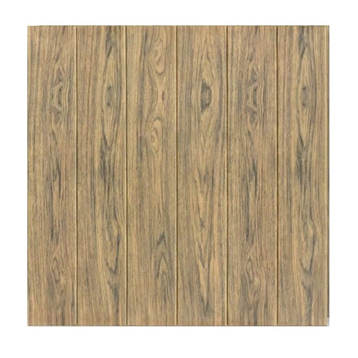 Set 10 Placi Tapet 3D, GIMASE, 70 x 70 cm, Grosime 3 mm, din Rasina, Tip Placi de Lemn, Suprafata Acoperita 4.9 mp, Maro Deschis