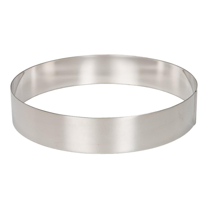 Inel tort, Patisse, inox, diametru 24cm, argintiu