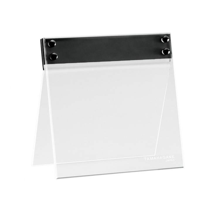 Suport pentru cutite, Tamahagane, design minimalist japonez, transparent, 27x27x14 cm, pentru 6-8 cutite