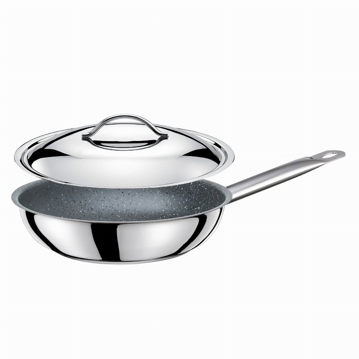 Тиган, Tomgast, неръждаема стомана, с капак, 32 см, сребрист