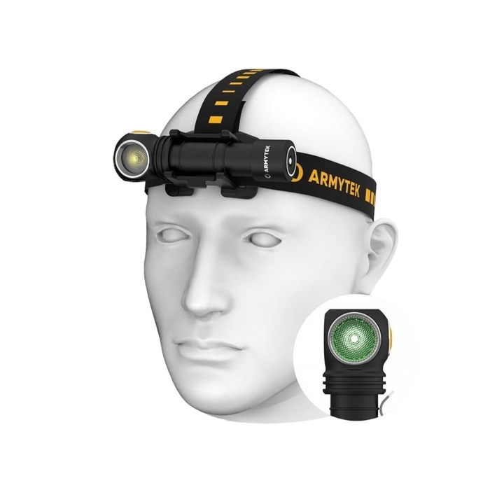 LED фенер, Armytek, 3200 mAh, черен/жълт