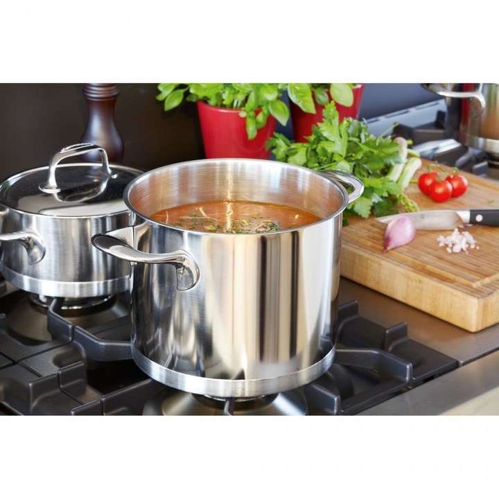 Fazék fedővel Demeyere Atlantis, rozsdamentes acél, 1,5 l, 16 cm, ezüst