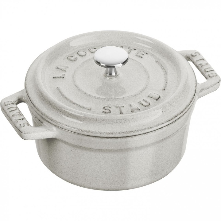 Oala, Staub, Fonta, 250 ml, Alb, 10 cm