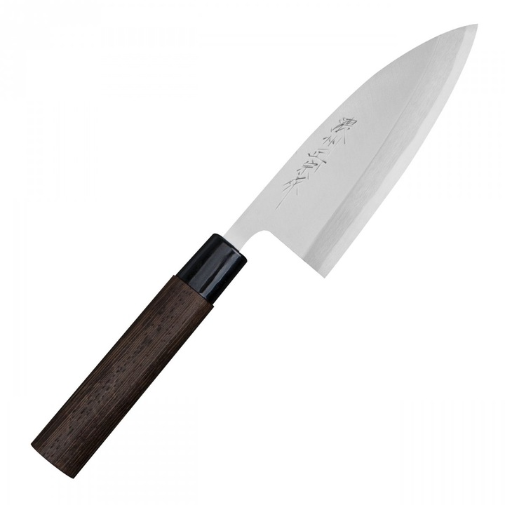 Cutit Deba Satake Cutlery, 12 cm, otel, maner din lemn