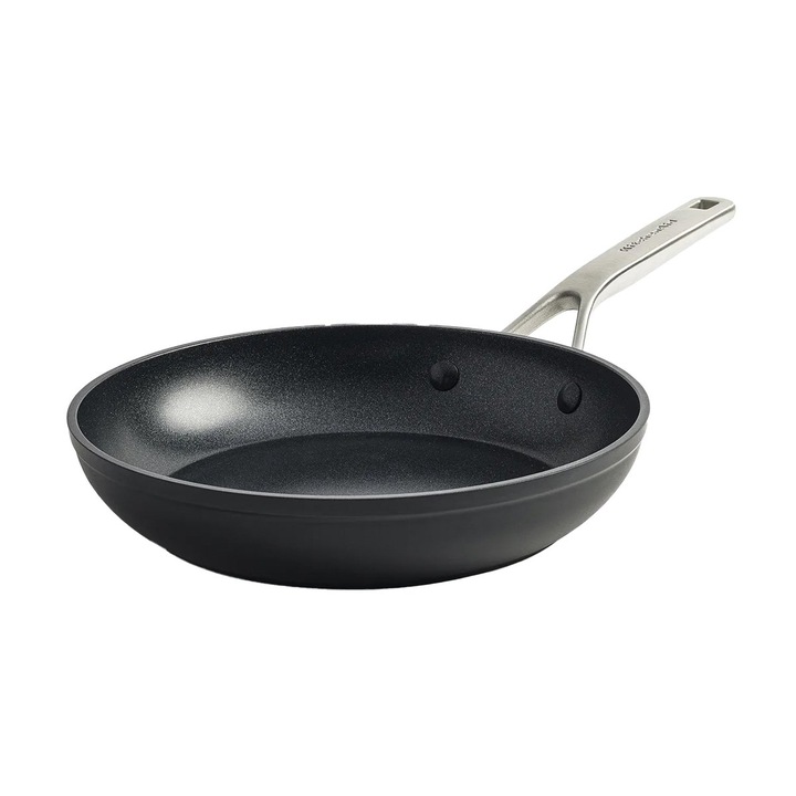 KitchenAid serpenyő, alumínium, 28 cm, fekete