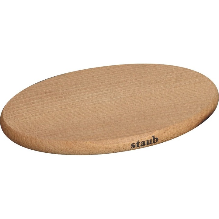 Platou magnetic de bucatarie, Staub, deschidere ovala, 11x15cm, lemn
