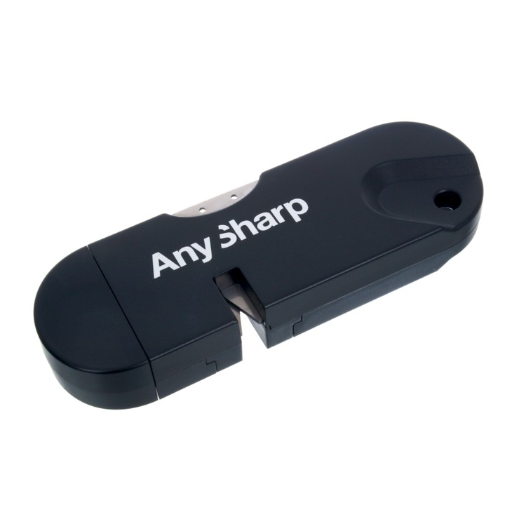 Ascutitoare de cutite Any Sharp, multifunctionala, cu diamant, compacta, 3 in 1