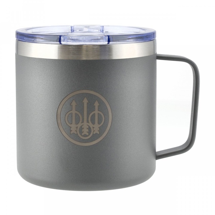 Cana termos, Beretta, inox, cu capac, 475 ml, gri/argintiu