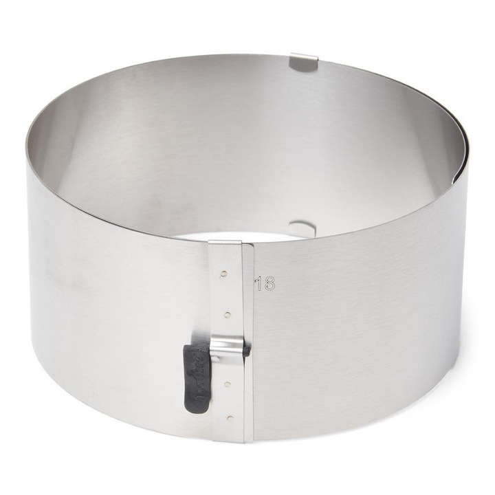 Forma de prajituri, Patisse, reglabila, inox, 17-30cm