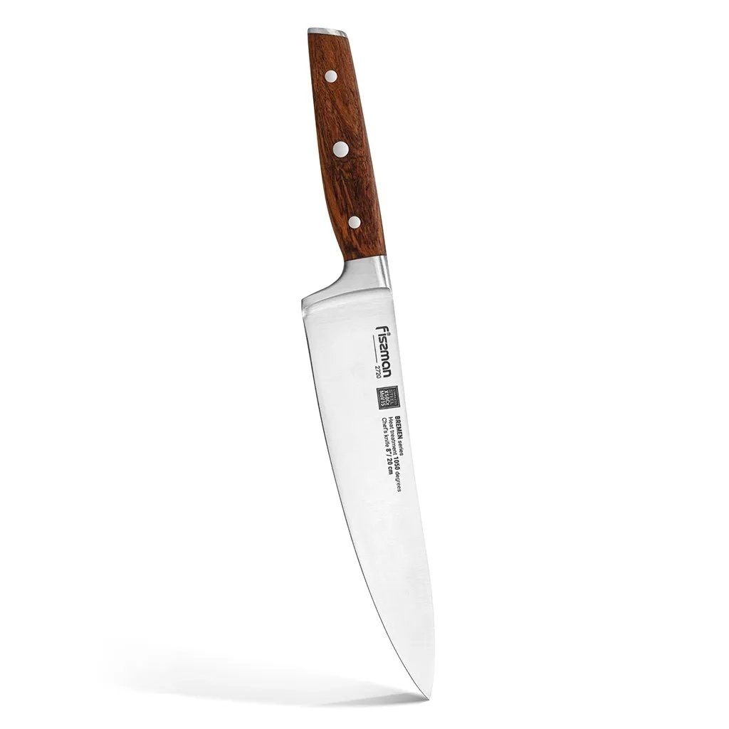 Cutitul bucatarului, Sakai Takayuki, Inox, 18 cm, Maro/Argintiu