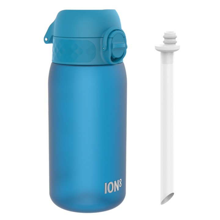 Бутилка за вода ION8, 350 ml, синя, размери 17.1x6.6x6.6cm, BPA-free, комплект