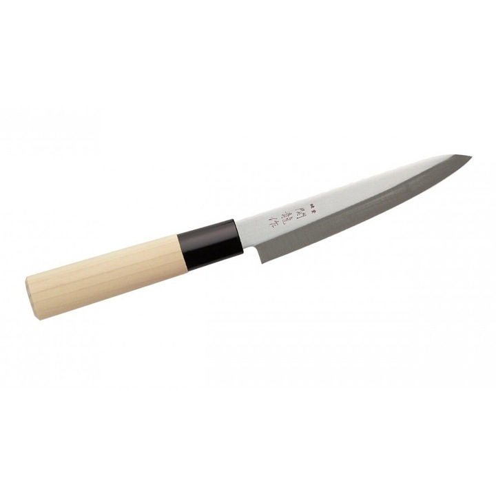 Cutit Sekiryu Petty, 120mm, otel, maner din lemn de topol, design minimalist