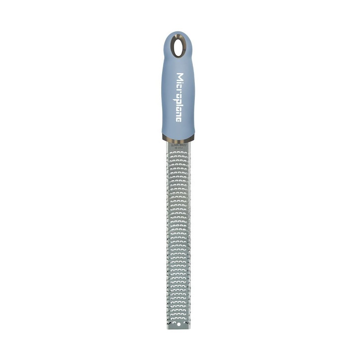 Razatoare Premium, Microplane, plastic/inox, albastru deschis/argintiu, 32,5x3,5cm