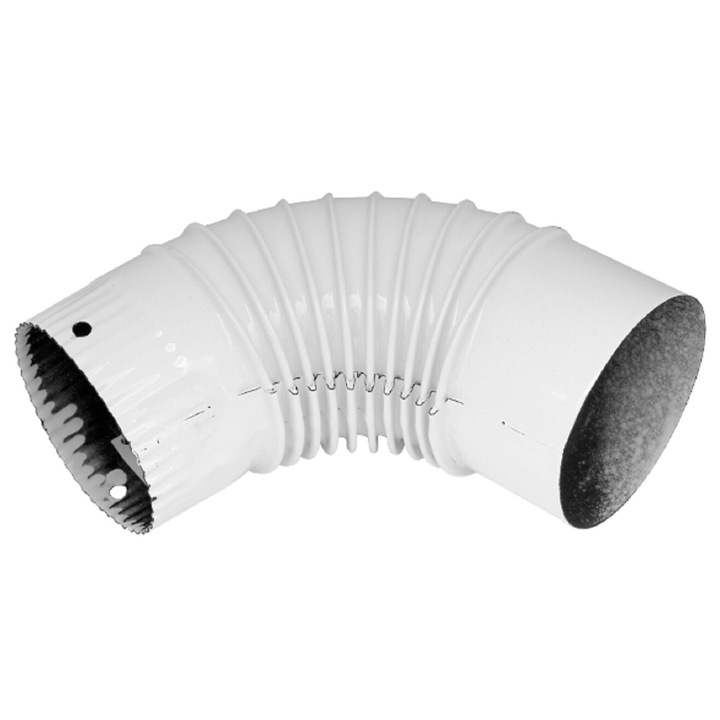 Cot Emailat 120 mm Alb