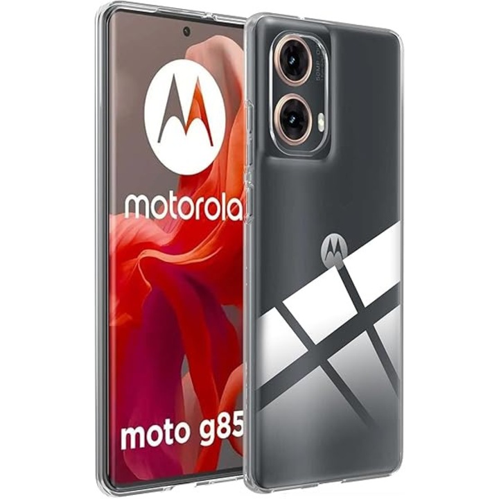 Motorola Moto G85 5G съвместим силиконов гръб, тънък, прозрачен, 1 мм