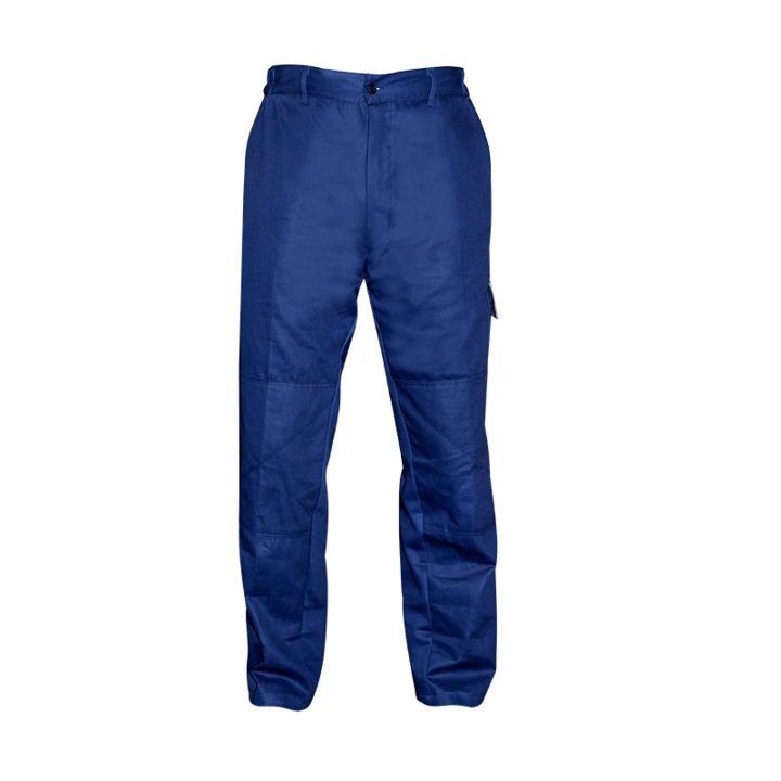 Pantaloni de lucru Wurth Blue, Genunchi intariti, 3 buzunare, 100% bumbac sanofizat, Marimea 64