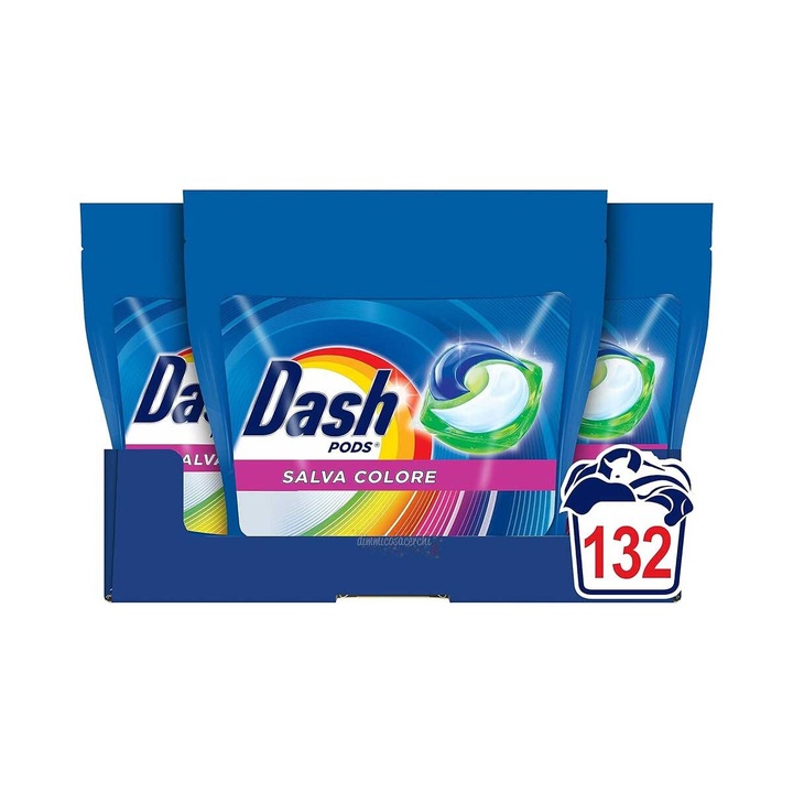 Detergent capsule DASH, 3IN1, 3x44, 132 BUC