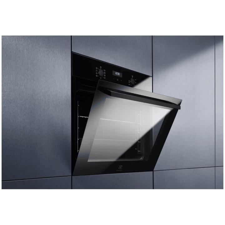 Cuptor incorporabil Electrolux EOF5H50BZ, Electric, 65 l, Timer, Grill, Clasa A, Sticla neagra