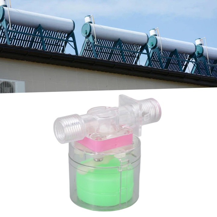 Jormftte vízszintszabályzó szelep, műanyag, automata, kompakt méret, átlátszó