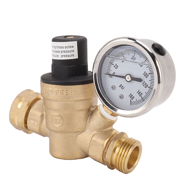 Jormftte víznyomásszabályzó, állítható, 3/4 hüvelyk, szűrővel, tartós, lakóautóhoz