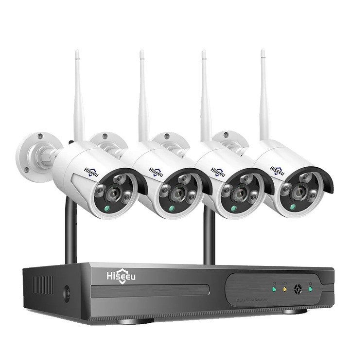 Sistem de supraveghere Jortan, 8 camere, HDMI, Wireless