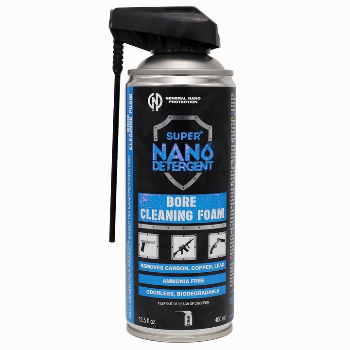 Spuma de curatare General Nano Protection, 400 ml, fara miros, formula sigura pentru metal si lemn