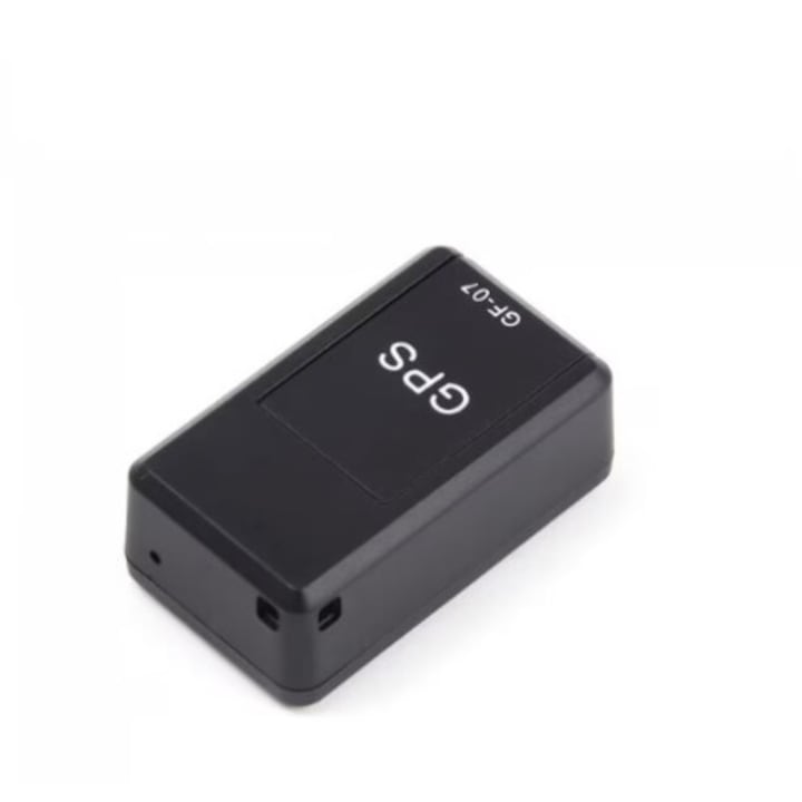 Mini kém GPS nyomkövető, Spionescu, GF07, GSM+GPS+AGPS+LBS helymeghatározás, hanghallgatás, útvonal lejátszás, mágneses, lopásgátló, autonómia 6 nap, készenlét 12 nap, fekete