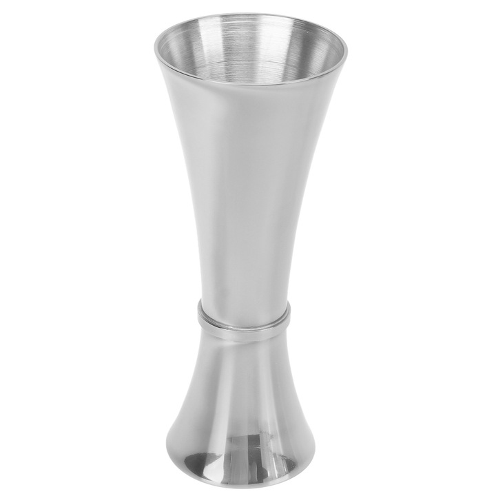 Double jigger, Jormftte, неръждаема стомана, широк отвор, лесен за почистване, сребрист