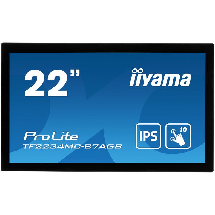 Iiyama ProLite Touch TF2234MC-B7AGB LED IPS Monitor, 21,5" Full HD, 8ms, HDMI, DisplayPort, VGA