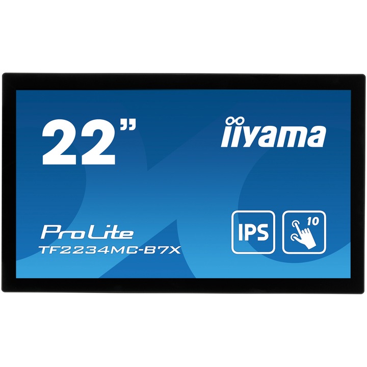 Monitor LED IPS iiyama ProLite Touch nyitott keret TF2234MC-B7X 22" Full HD, 8ms, HDMI, DisplayPort, VGA