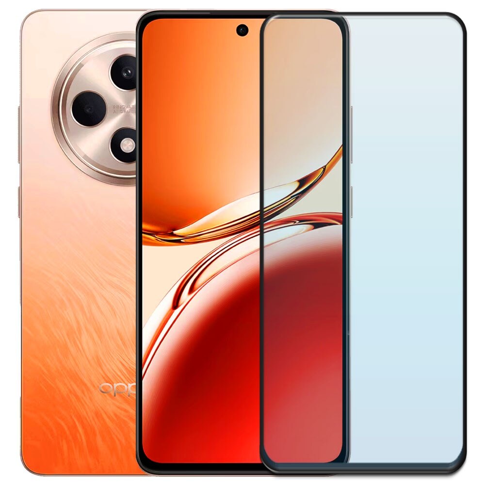 Folie din sticla securizata pentru Oppo Reno 12F (4G / 5G), HAMSTERBOX Glass Shield, Protectie completa ecran, Full face, Aplicare rapida, Case Friendly, Transparenta