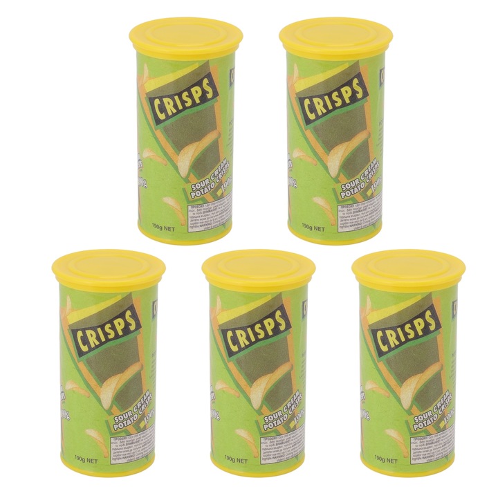 Комплект от 5 интерактивни играчки, TNEAYWHE, змия в кутия, 10,2x5,5 см, зелено/жълто