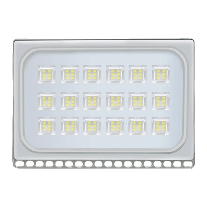 Proiector LED 200W, 8000 lumeni, design rezistent la apa, 219x157x39mm