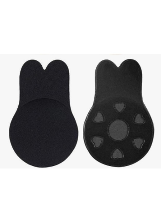 Push-Up melltartó, szilikon, láthatatlan, többször használható, fekete