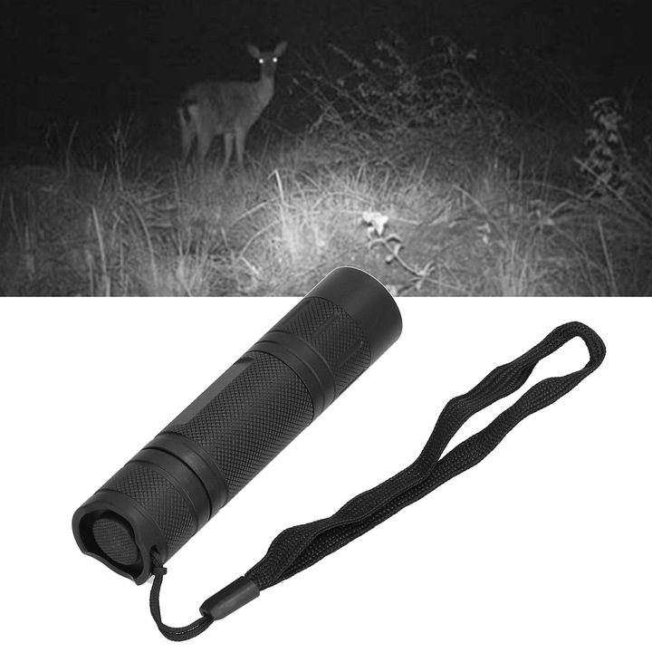 IR фенер Jormftte, 5W, IPX54, 12.3x2.9cm, за дома, с удобен захват