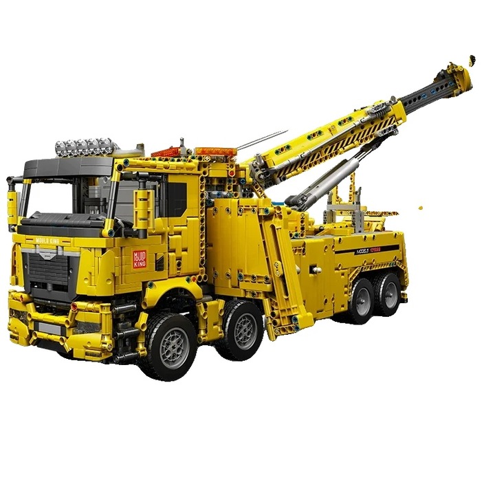 Camion cu telecomanda, 1:8, peste 4400 piese, functii multiple, 60cm