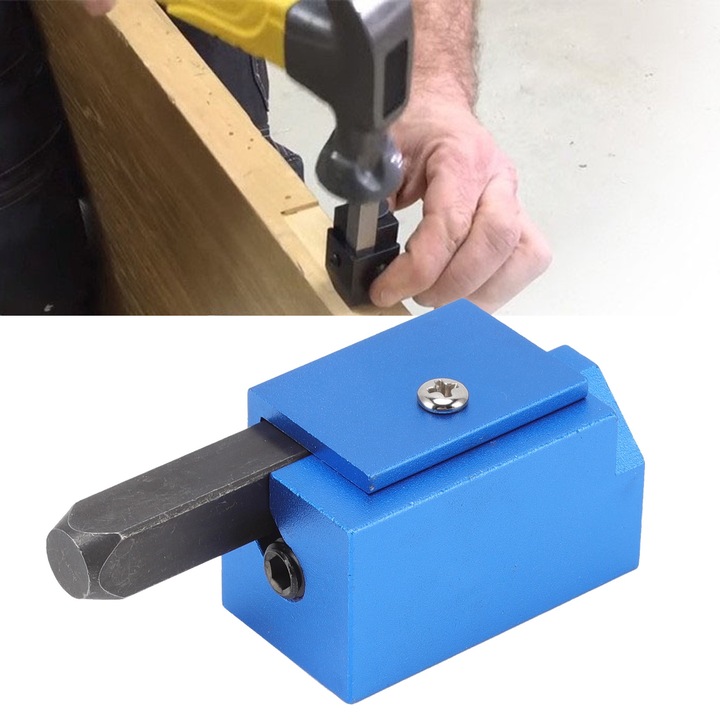 Fafeldolgozás Derékszögű sarokvéső Négyzetes zsanér süllyesztett Ajtózár Sarokzár Favéső szerszám Kék