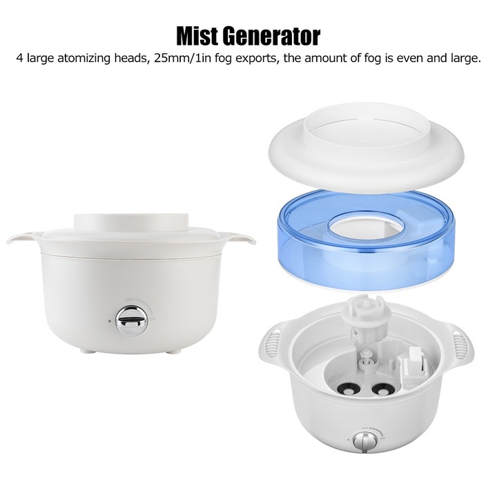 Jormftte párásító, űrtartalom 1500ml, méretek 35x28x15cm, ABS, nyomógombos vezérlés