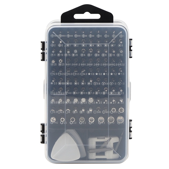 119 az 1-ben csavarhúzó készlet, Jormftte, CRV, multifunkcionális, könnyű, tárolódobozban