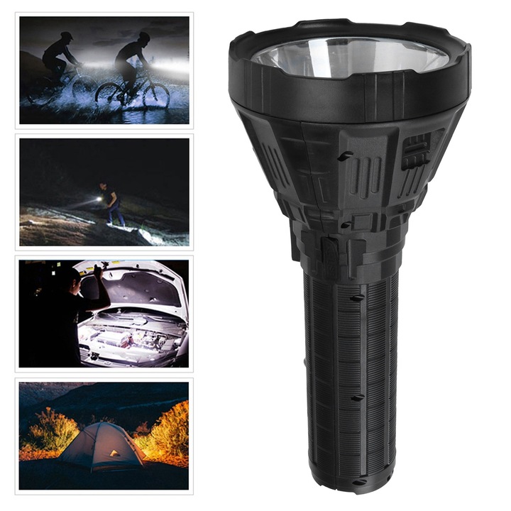 Фенер Jormftte W5102, 36W, 3000 Lm, USB, 28 см, 4500 mAh батерия