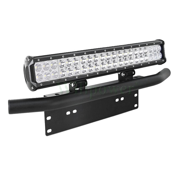 LED rúd 20 hüvelykes, 126 W, IP67, fehér fény, rúdtartó