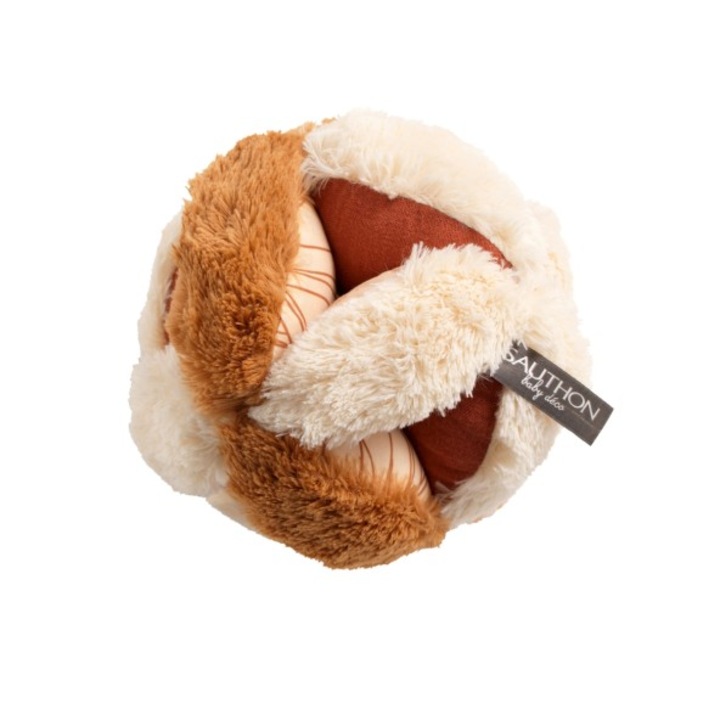 Érzékszervi labda, Sauthon, 14x14x14cm, elegáns színek, puha anyag