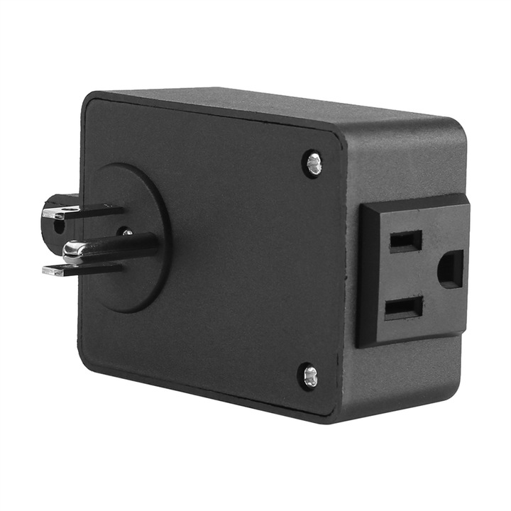 Jormftte ventilátor fordulatszám szabályzó, 120V, 3A, 4 opció, kompakt, fekete