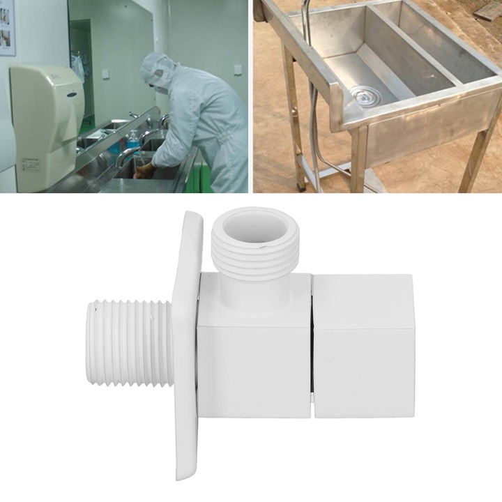 Vízleeresztő szelep 1/2 hüvelyk vastagított réz 1 bemenet 2 kimenet hideg és melegvíz elosztó szelep otthoni fehér